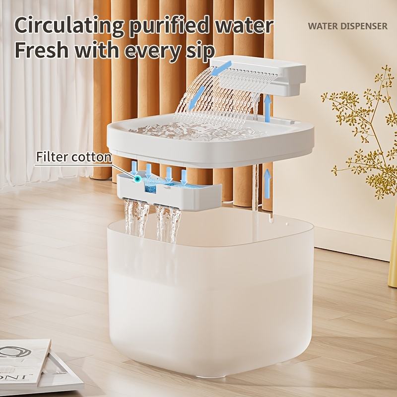 Smart Pet Water Fountain – Automatic Circulating Filtered Water Dispenser for Cats & Dogs – 3L Large Capacity, Quiet, Hygienic & Easy to Clean