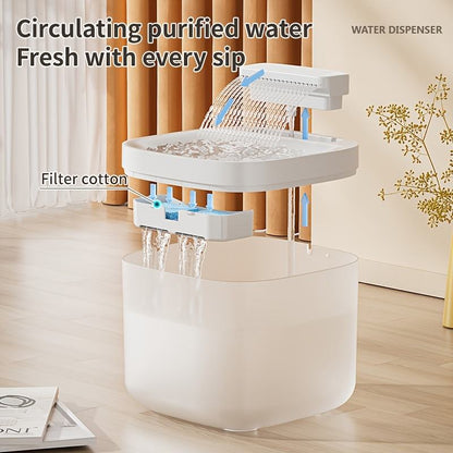 Smart Pet Water Fountain – Automatic Circulating Filtered Water Dispenser for Cats & Dogs – 3L Large Capacity, Quiet, Hygienic & Easy to Clean