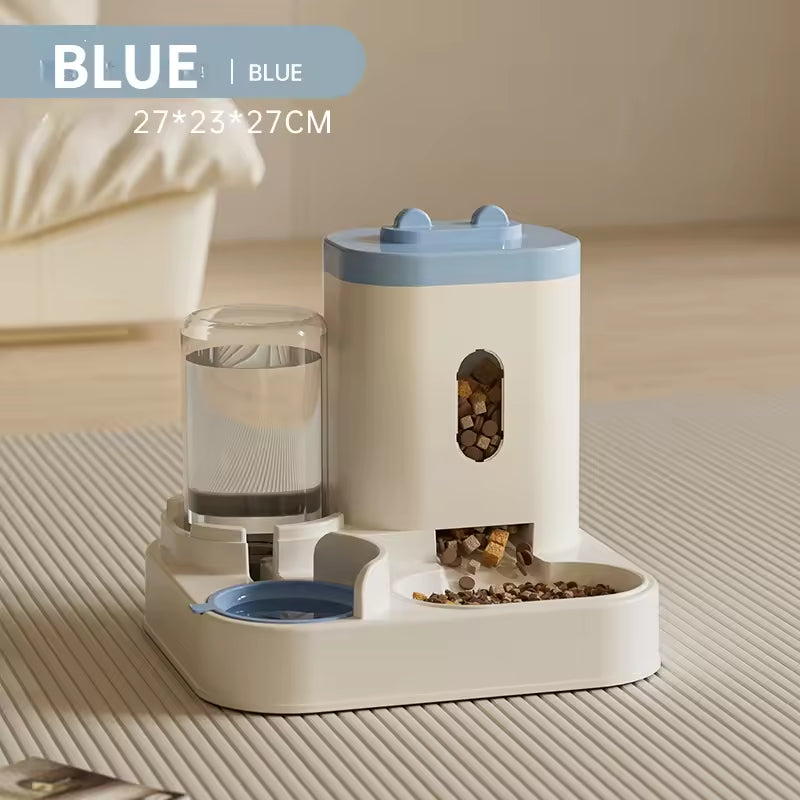 2-in-1 Automatic Pet Feeder with Water Dispenser | Large Capacity Food & Water Bowl for Cats & Dogs