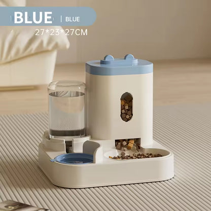 2-in-1 Automatic Pet Feeder with Water Dispenser | Large Capacity Food & Water Bowl for Cats & Dogs