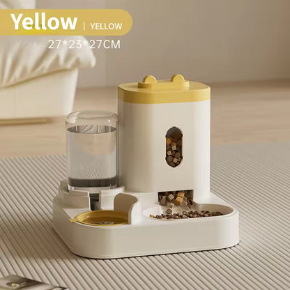 2-in-1 Automatic Pet Feeder with Water Dispenser | Large Capacity Food & Water Bowl for Cats & Dogs