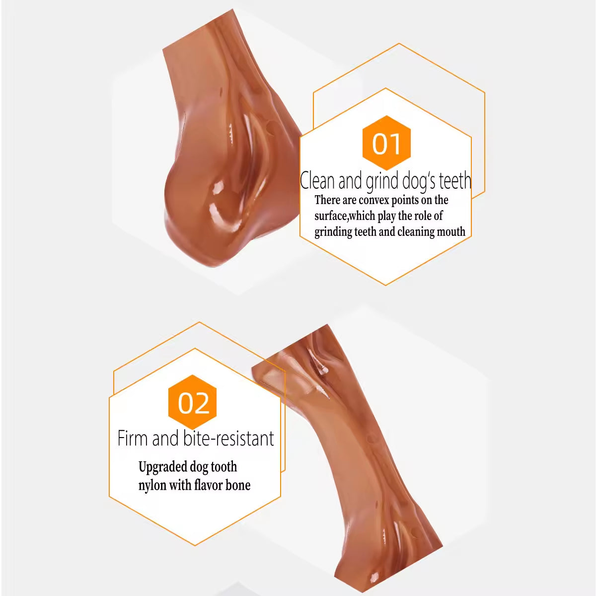 Durable Nylon Dog Chew Bone Toy | Teeth Cleaning &amp; Interactive Training Stick for Medium &amp; Large Dogs