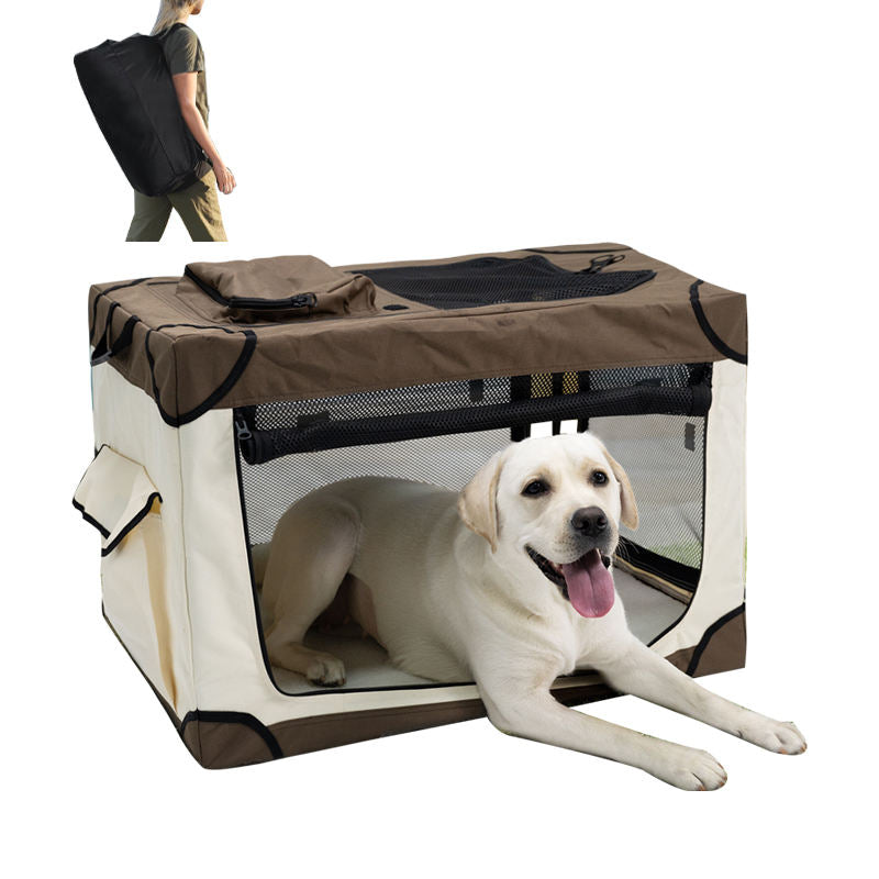 Portable Foldable Pet Travel Crate | Handheld Dog & Cat Carrier | Indoor & Outdoor Pet Cage | Cross-Border Travel Kennel