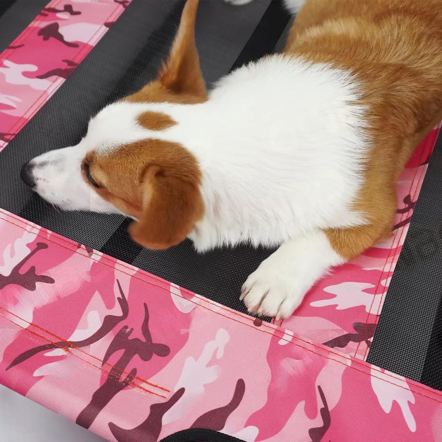Camouflage Outdoor Elevated Dog Bed – Portable Breathable Pet Cot for Medium & Large Dogs