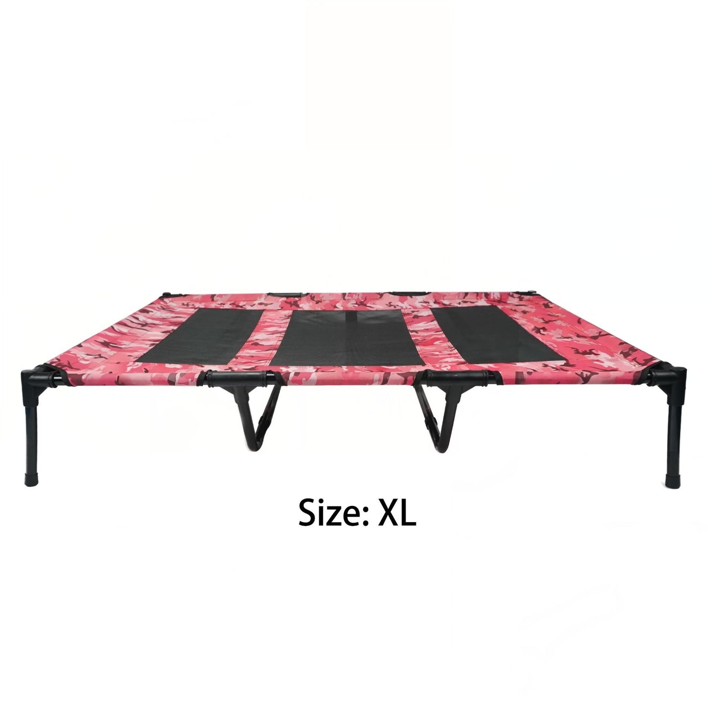Camouflage Outdoor Elevated Dog Bed – Portable Breathable Pet Cot for Medium & Large Dogs