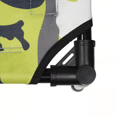 Camouflage Outdoor Elevated Dog Bed – Portable Breathable Pet Cot for Medium & Large Dogs