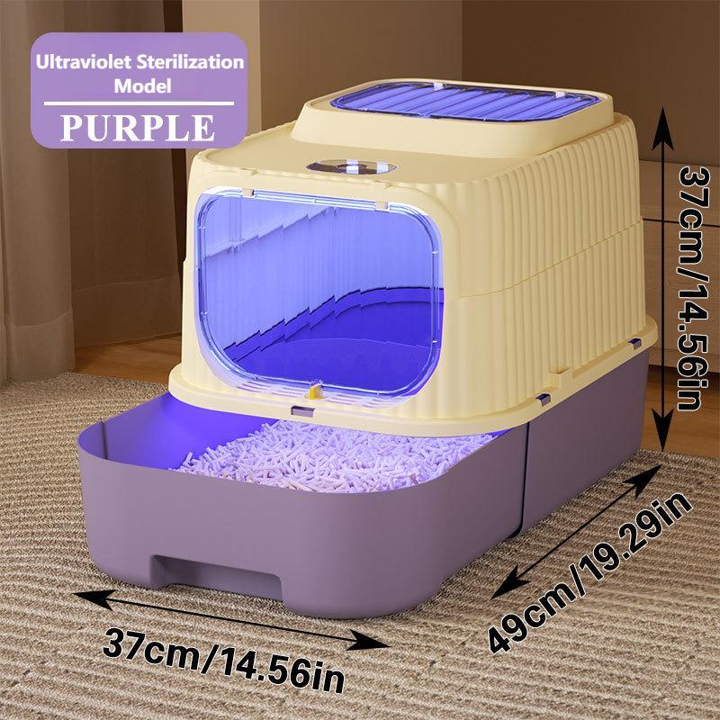 Multi-Functional Cat Litter Box | Easy-Clean Drawer, Odor & Germ Control, Wholesale Available