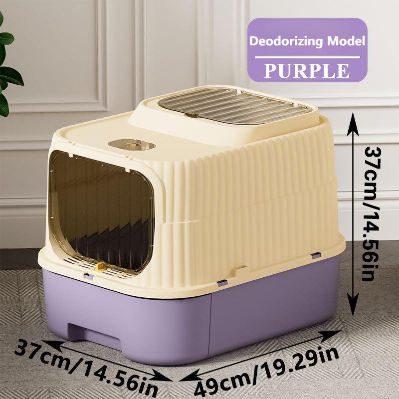 Multi-Functional Cat Litter Box | Easy-Clean Drawer, Odor & Germ Control, Wholesale Available