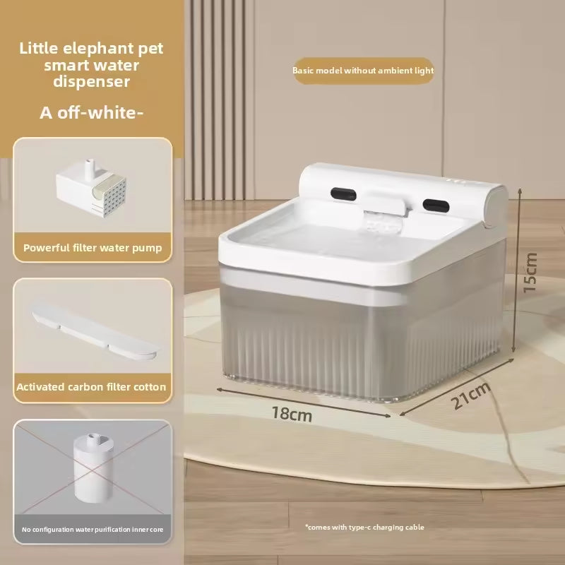 Smart Sensor Pet Water Fountain – 4L Wireless & Rechargeable Automatic Drinking Dispenser for Cats & Dogs – Hygienic, Easy-to-Clean, with Triple Filtration