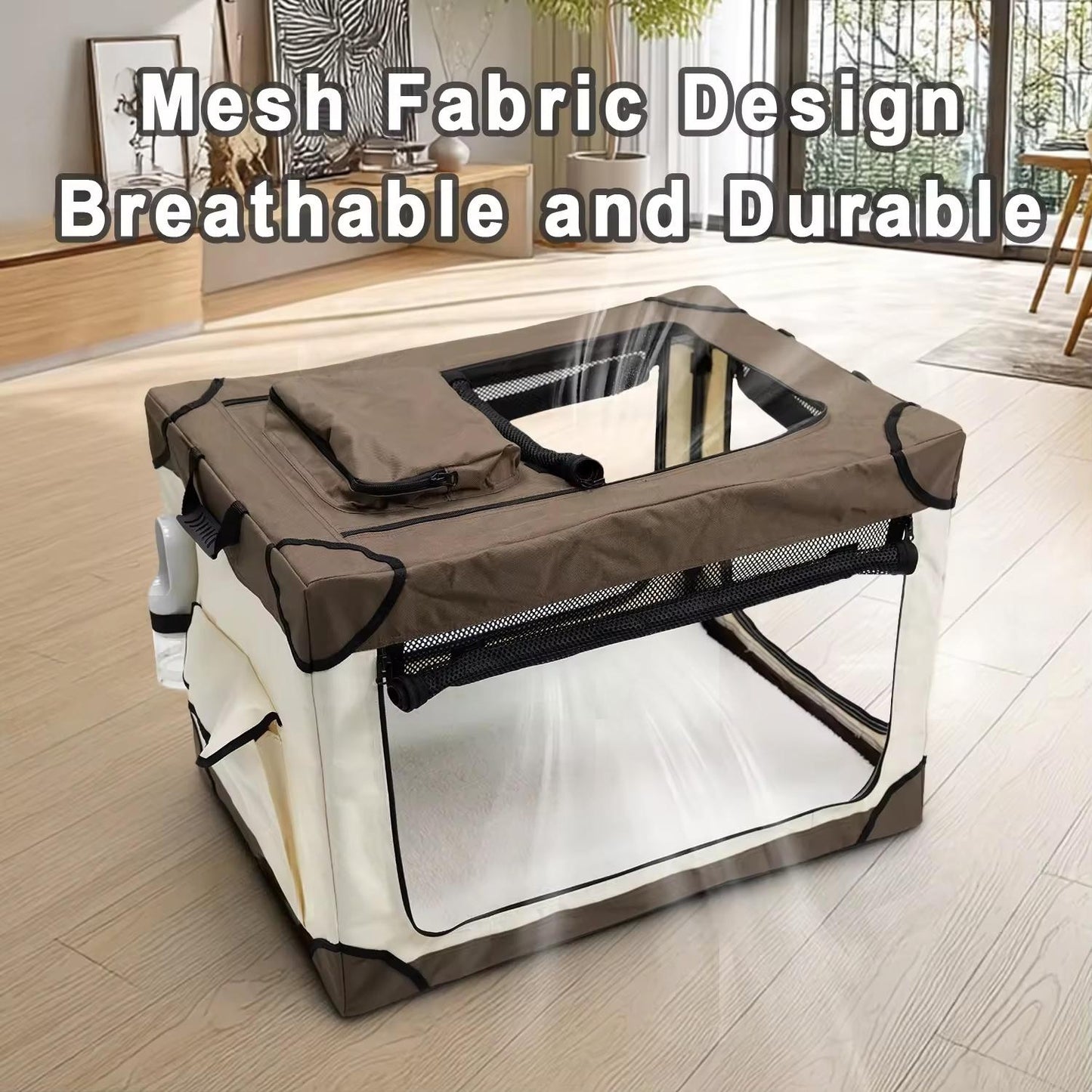 Portable Foldable Pet Travel Crate | Handheld Dog & Cat Carrier | Indoor & Outdoor Pet Cage | Cross-Border Travel Kennel
