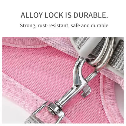 Adjustable Vest Dog Harness with Leash – Escape-Proof & Comfortable for Small Dogs & Cats