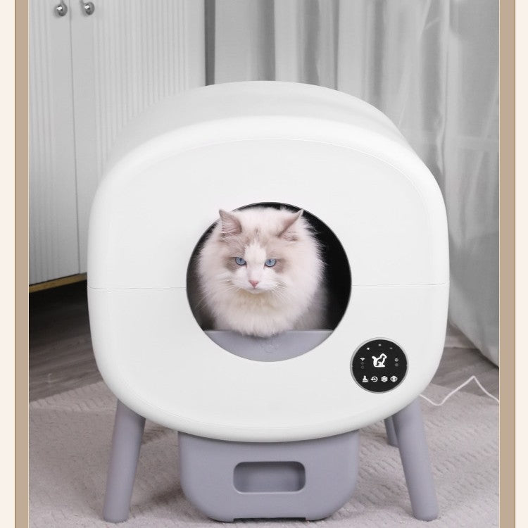 Smart Automatic Cat Litter Box | Self-Cleaning Large Cat Toilet | APP Remote Control &amp; Hygiene Monitoring