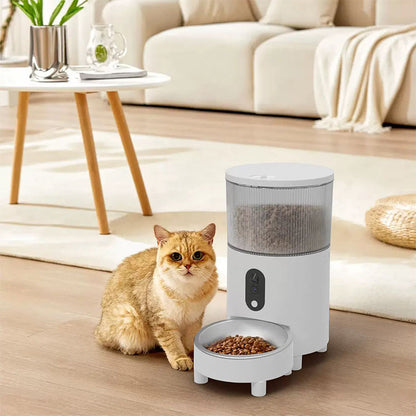 Automatic Pet Feeder with HD Camera & Voice | Smart Cat & Dog Feeder | APP Control, Scheduled Feeding, 3L Large Capacity