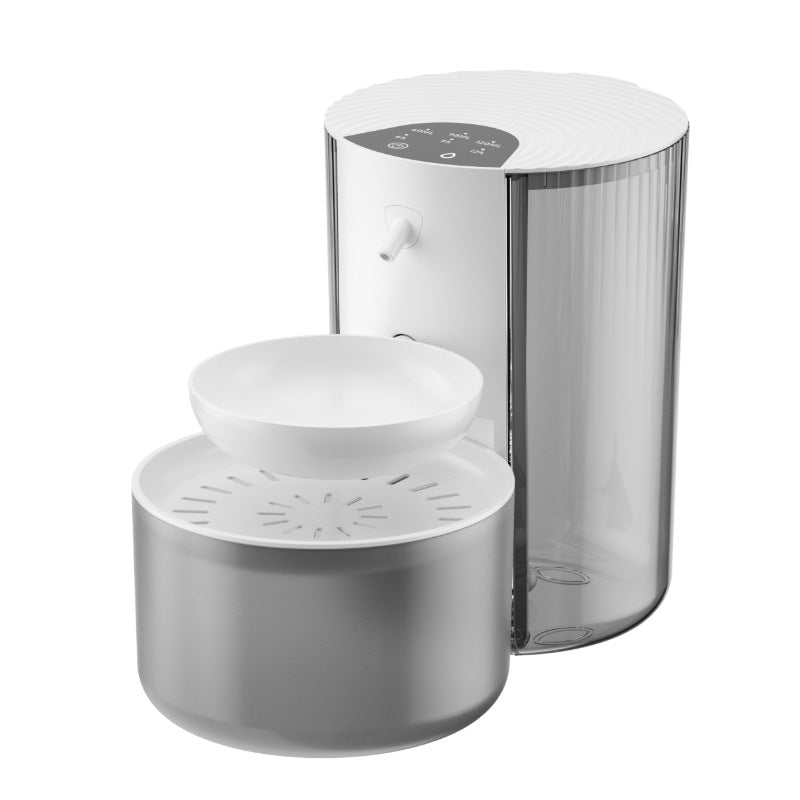 Smart Pet Water Dispenser with Clean & Dirty Water Separation | Automatic Pet Water Fountain with Wireless Charging | 3L Capacity for Cats & Dogs