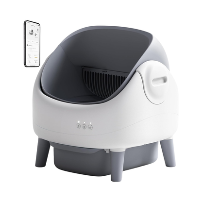 APP Smart Automatic Cat Litter Box | Large Semi-Enclosed Drawer Design | Odor Control &amp; Self-Cleaning Cat Toilet