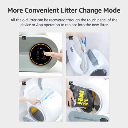 Automatic Self-Cleaning Cat Litter Box | Smart Odor Control | Large Capacity APP-Connected Cat Toilet
