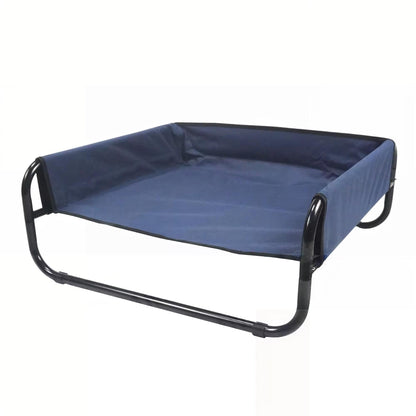 Sofa-Style Elevated Dog Bed | All-Season Oxford Fabric Pet Cot | Raised Camping Dog Lounger for Medium & Large Dogs