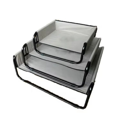 Sofa-Style Elevated Dog Bed | All-Season Oxford Fabric Pet Cot | Raised Camping Dog Lounger for Medium & Large Dogs
