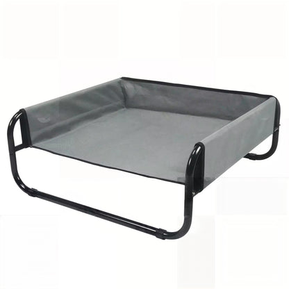 Sofa-Style Elevated Dog Bed | All-Season Oxford Fabric Pet Cot | Raised Camping Dog Lounger for Medium & Large Dogs