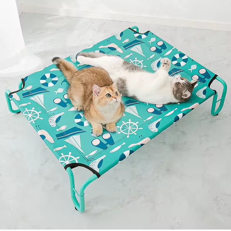 U-Shaped Luxury Outdoor Elevated Dog Bed | High-Weight Capacity, Breathable Oxford Fabric | Waterproof, Non-Slip Pet Bed for Dogs of All Sizes | Multi-Color Design