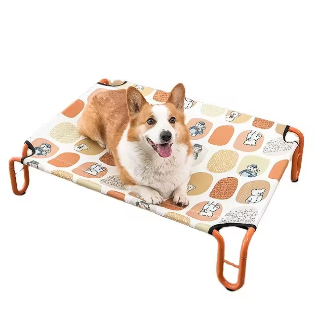 U-Shaped Luxury Outdoor Elevated Dog Bed | High-Weight Capacity, Breathable Oxford Fabric | Waterproof, Non-Slip Pet Bed for Dogs of All Sizes | Multi-Color Design