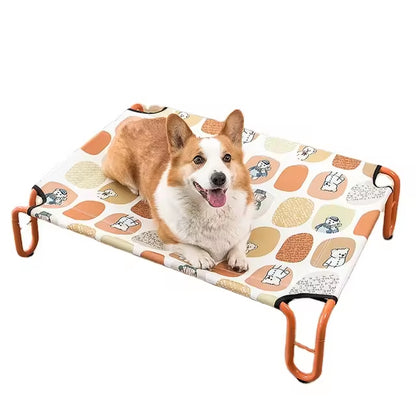 U-Shaped Luxury Outdoor Elevated Dog Bed | High-Weight Capacity, Breathable Oxford Fabric | Waterproof, Non-Slip Pet Bed for Dogs of All Sizes | Multi-Color Design