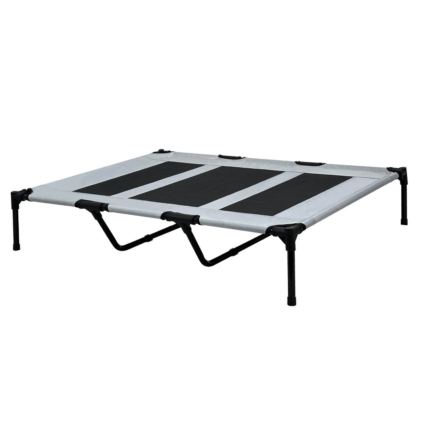 Summer Outdoor Elevated Dog Bed | Breathable Metal Frame Pet Cot | Detachable Cooling Raised Dog Bed for Medium & Large Dogs