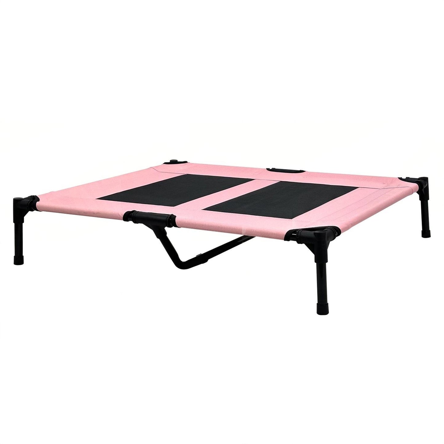 Summer Outdoor Elevated Dog Bed | Breathable Metal Frame Pet Cot | Detachable Cooling Raised Dog Bed for Medium & Large Dogs