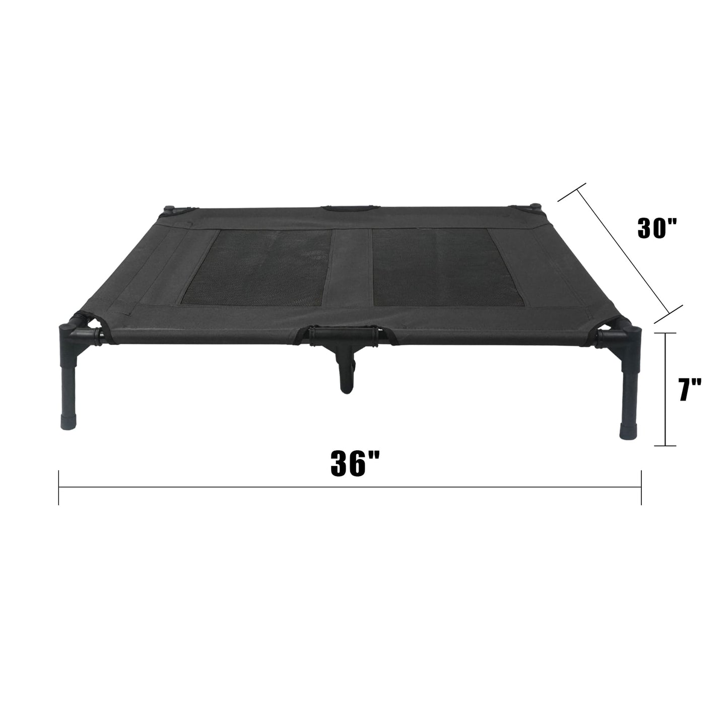 Summer Outdoor Elevated Dog Bed | Breathable Metal Frame Pet Cot | Detachable Cooling Raised Dog Bed for Medium & Large Dogs