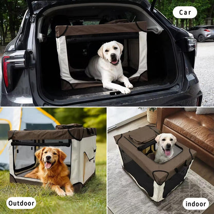 Portable Foldable Pet Travel Crate | Handheld Dog & Cat Carrier | Indoor & Outdoor Pet Cage | Cross-Border Travel Kennel