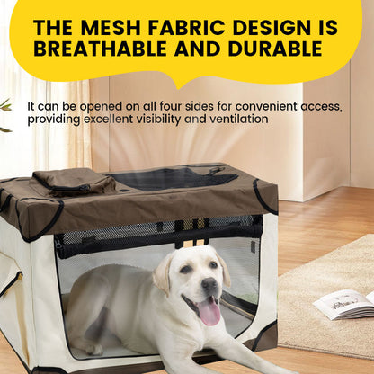 Portable Foldable Pet Travel Crate | Handheld Dog & Cat Carrier | Indoor & Outdoor Pet Cage | Cross-Border Travel Kennel
