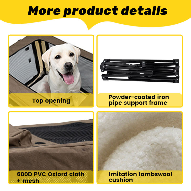 Portable Foldable Pet Travel Crate | Handheld Dog & Cat Carrier | Indoor & Outdoor Pet Cage | Cross-Border Travel Kennel