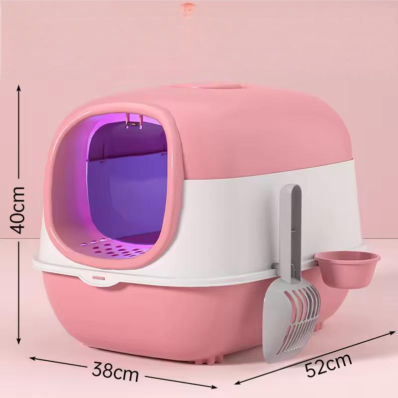 Enclosed Cat Litter Box with Door | Odor Control, Easy Clean & Wholesale Available