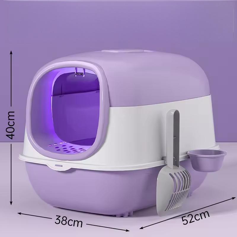 Enclosed Cat Litter Box with Door | Odor Control, Easy Clean & Wholesale Available