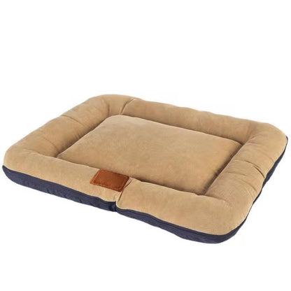 Corduroy Pet Bed Mat – Washable, Breathable & Warm Dog Cushion | All-Season Cozy Pet Bed for Small to XXL Dogs