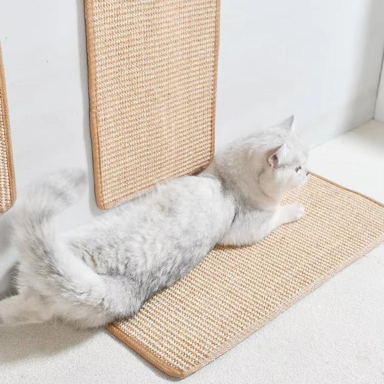 Wall-Mounted Sisal Cat Scratcher Pad | No-Shed Scratch Board Protector for Sofa & Furniture | Durable, Washable Cat Claw Mat – Multiple Sizes