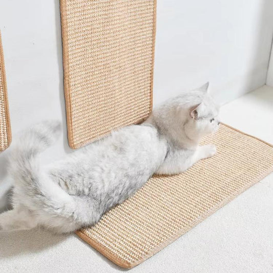 Wall-Mounted Sisal Cat Scratcher Pad | No-Shed Scratch Board Protector for Sofa & Furniture | Durable, Washable Cat Claw Mat – Multiple Sizes