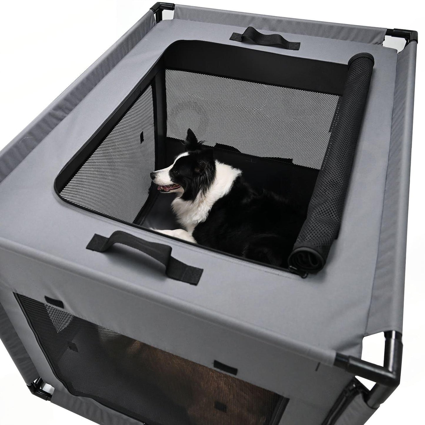 Extra Large Detachable Pet Crate | Foldable Oxford Dog & Cat Whelping Box | Heavy-Duty Indoor & Outdoor Kennel for Medium, Large & Multiple Pets