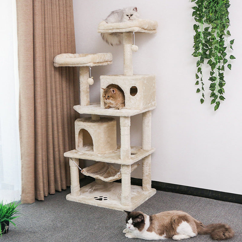 Wholesale 5-Tier Multi-Functional Cat Tree with Hammock | OEM/ODM Cat Tower Supplier