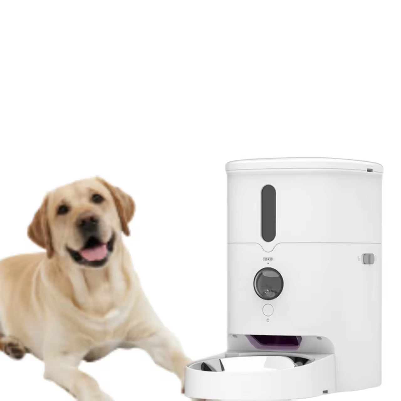 Smart Automatic Pet Feeder with Camera | WiFi APP Control, HD Video, Night Vision | Timed & Portion Feeding for Cats & Dogs | 3L Capacity