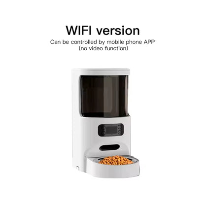 Automatic Pet Feeder with Timer & Portion Control | Smart Cat & Dog Food Dispenser | 4L Capacity | APP Control & Camera