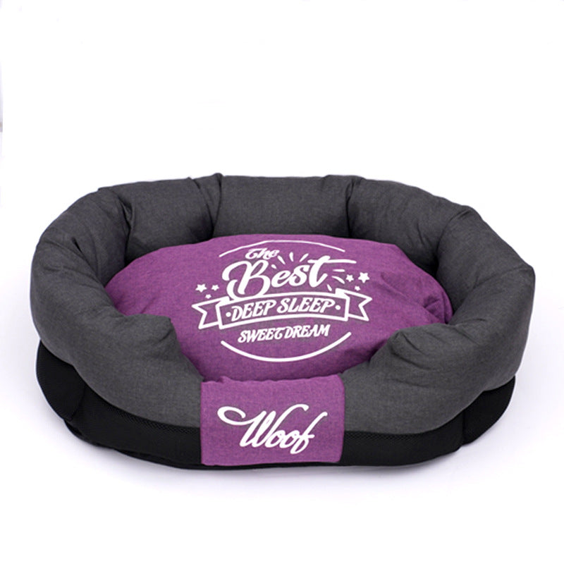 Luxury Teflon Pet Bed | Washable Dog Sofa & Cat Nest | Anti-Stain, Durable & Comfortable Pet House for Cats & Small Dogs