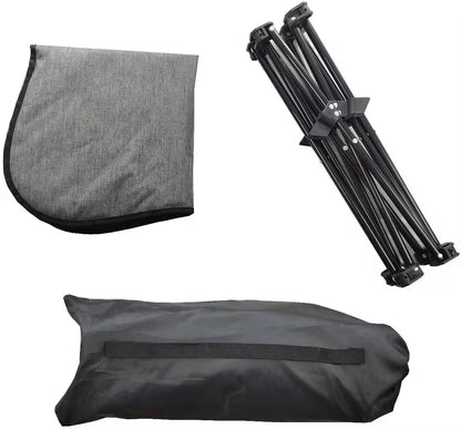 Foldable Elevated Dog Bed | Washable Oxford Cloth Pet Cot | Sturdy Iron Frame Dog Lounger for Indoor & Outdoor Use