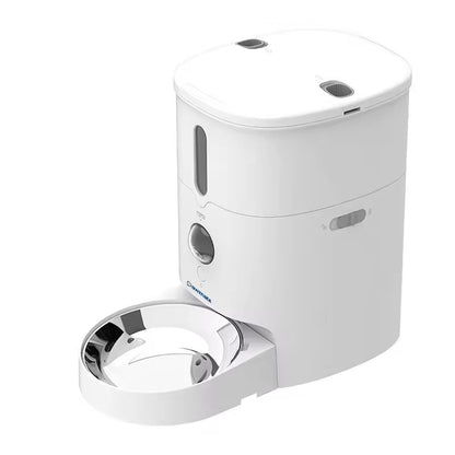 Smart Automatic Pet Feeder with Camera | WiFi APP Control, HD Video, Night Vision | Timed & Portion Feeding for Cats & Dogs | 3L Capacity