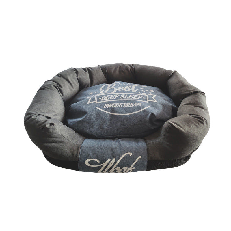 Luxury Teflon Pet Bed | Washable Dog Sofa & Cat Nest | Anti-Stain, Durable & Comfortable Pet House for Cats & Small Dogs