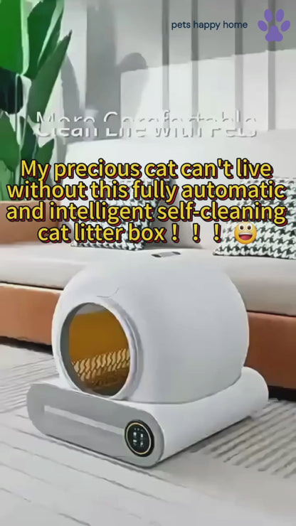 Automatic Self-Cleaning Cat Litter Box | Smart Odor Control | Large Capacity APP-Connected Cat Toilet